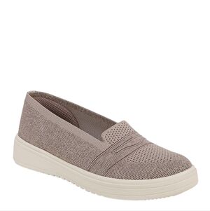 Life Stride Bzees Air Step Women's Knit Slip-On Loafers - Taupe